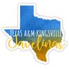 Texas A&M Kingsville Javelinas Watercolor State Die Cut Decal 4-Inch Officially Licensed Collegiate Product view 1