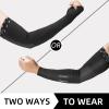 ROCKBROS Arm Warmers Thermal Arm Sleeves with Thumb Holes for Men Women Winter Sleeves to Cover Arms for Cycling Golf Running Marathon view 4