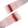 Spine 600 Arrow for 70 Lb Recurve Bow 22 Inch Arrow Target Practice Arrow Hunting Arrow Carbon Arrows Adult Youth Archery Indoor Outdoor Shooting Bullet Tip 12pc view 1
