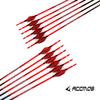 Spine 600 Arrow for 70 Lb Recurve Bow 22 Inch Arrow Target Practice Arrow Hunting Arrow Carbon Arrows Adult Youth Archery Indoor Outdoor Shooting Bullet Tip 12pc view 2