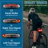 USUPERINK Bike Turn Signals, Bicycle Tail Light with Turn Signals, Bike Tail Light USB Rechargeable with Horn, IP65 Waterproof Anti-Theft Alarm,6 Light Mode Auto On Off, for Bicycle, Ebike, Scooter view 2