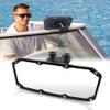 Marine Rearview Mirrors, Universal Upgrade Wide Angle Convex Rear View Boat Mirror for Ski Boats Yacht Pontoon Boat Watercraft Surfing view 1