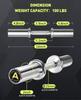 AboveGenius Pair of 16" Olympic Dumbbell Handles, Loadable Dumbbell Bars for 2-inch Olympic Weight Plates Great for Home Gym Strength Training, Weight Bars with 2 Pair of Spring Collars view 2