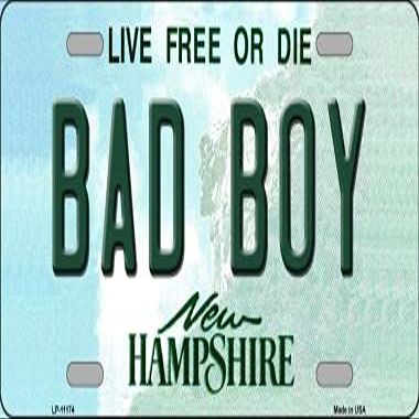 Bad Boy New Hampshire Novelty Metal Vanity License Plate Tag LP-11174