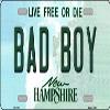 Bad Boy New Hampshire Novelty Metal Vanity License Plate Tag LP-11174 view 1