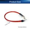 Yinpecly Bicycle Lock Cable 620mm Length Iron Bicycle Steel Door Lock Home Car Bicycle Shop Office Motorcycle Red 1PCS view 2