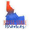 Broncos Watercolor State Die Cut Decal 4-Inch Officially Licensed Collegiate Product view 1