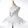 FEESHOW Kids Girls Sparkling Sequins Camisole Tutu Skirts Ballet Ballerina Dancewear Costumes Dress with Headwear White 3-4 Years view 4