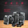 Dark Lightning Kids/Junior/Youth Knee Pads Elbow Pads Wrist Guards 3 in 1 Protective Gear, for Skateboard,Roller Skate,Inline,Cycling,MTB Bike,Scooter(Black Checker,L) view 2