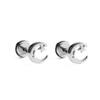 16G Star Moon Cartilage Stud Earrings for Women Men Fashion Cute Stainless Steel Flat Screw Back Helix Hypoallergenic Ear Piercing Jewelry Gifts Daughter Birthday Bff Xmas view 1