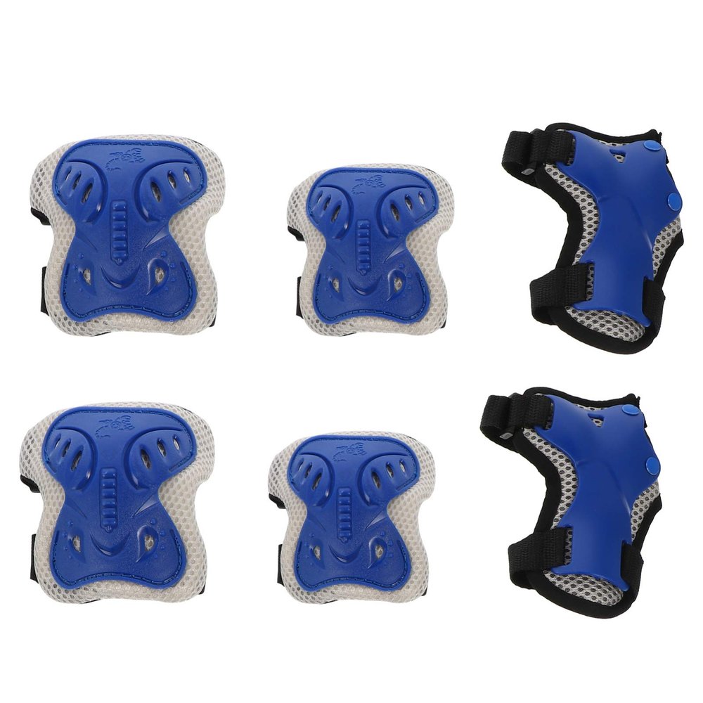 Wakauto 1set Boy Girl Protective Gear Knee Pads Elbow Pads and Wrist Guards Lightweight and Breathable for Roller Skating Biking and Outdoor Sports Suitable for Ages