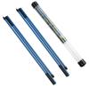 Rhino Valley Golf Alignment Sticks 2 Pack - 48" Collapsible Golf Practice Rods for Aiming, Putting, Full Swing Trainer, Posture Corrector with Clear Tube Case, Training Equipment, Blue view 1