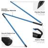 Rhino Valley Golf Alignment Sticks 2 Pack - 48" Collapsible Golf Practice Rods for Aiming, Putting, Full Swing Trainer, Posture Corrector with Clear Tube Case, Training Equipment, Blue view 2
