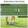 Rhino Valley Golf Alignment Sticks 2 Pack - 48" Collapsible Golf Practice Rods for Aiming, Putting, Full Swing Trainer, Posture Corrector with Clear Tube Case, Training Equipment, Blue view 3