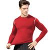 Men's Compression Long Sleeve Shirts, Cool Dry Sport Workout Underwear Shirt Athletic Baselayer Running Gym Tops Red view 4