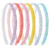 Fishdown Glitter Headbands for Girls, 6Pcs Flash Head Bands Women Sparkly Headband Teen Girls Plastic Hair Hoop Hairbands view 1