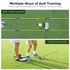 Rhino Valley Golf Alignment Sticks 2 Pack - 48" Collapsible Golf Practice Rods for Aiming, Putting, Full Swing Trainer, Posture Corrector with Clear Tube Case, Training Equipment, Green view 3