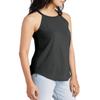 JustBlanks Halter Tank Tops for Women - Sleeveless High Neck Ribbed Knit Tank Top - Top for Women, Athletic Tank Top Black Frost view 3
