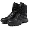 hongrenamz Mens Walking Boots High Top Waterproof Walking Outdoor Camping Shoes Travel Trekking Trails Black-EU43/US9 view 4