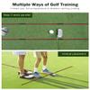 Rhino Valley Golf Alignment Sticks 2 Pack - 48" Collapsible Golf Practice Rods for Aiming, Putting, Full Swing Trainer, Posture Corrector with Clear Tube Case, Training Equipment, Red view 3