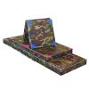 Exercise Mat Tri-fold Folding Gymnastics Tumbling Mat, Camouflage Belt Handle Training Mat, Used for Gym Outdoor Kindergarten Bounce (Size : 180x60x10cm) view 2