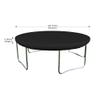 Trampoline Cover 18 Oz Waterproof - Patio furniture covers 100% Weather Resistant Rain snow Sun shade Round Trampoline Cover with Elastic for Snug Fit (144"Dia x 4"H, Black) view 2