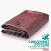 Shieldo Heavy Duty Leatherette Billiard Pool Table Cover,Waterproof&Tearproof Cover for Pool Table,7/8/9 Foot Fitted (9FT/Brown) view 3