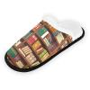 HMZXZ Education Library Bookshelf Slippers for Women Men Kids, Womens House Slippers Socks Indoor Slipper Coral Fleece House Shoes Bedroom view 2