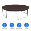 Trampoline Cover 18 Oz Waterproof - Patio Furniture Covers 100% Weather Resistant Rain Snow Sun Shade Round Trampoline Cover with Elastic for Snug Fit (96" Dia x 4" H, Coffee) view 3