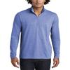 JustBlanks Mens Tri-Blend Quarter-Zip Cadet Collar Long-Sleeve Reverse Coil Zipper Casual Pullover Sweater for Men - True Royal Heather - X-Large view 1
