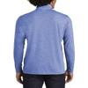 JustBlanks Mens Tri-Blend Quarter-Zip Cadet Collar Long-Sleeve Reverse Coil Zipper Casual Pullover Sweater for Men - True Royal Heather - X-Large view 2