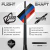 RED DRAGON Ultimate 50 Piece Darts Set - Includes 20 Gram Steel Darts, Hardcore Flights, Shafts (Stems) and Accessories view 3
