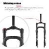 LYYCX Snow Bike Suspension Front Fork 26 Inch Fat Tire Mountain Bike Air Suspension Manual/Remote Lockout Magnesium Alloy Shock Absorber 135mm Suitable for 4.0 Inch Tires Accessories(Manual) view 4