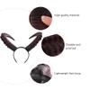 Lurrose Gothic Sheep Horn Hoop Headband Antelope Horn Headpiece Forest Animal Cosplay Exhibition for Halloween Party view 2