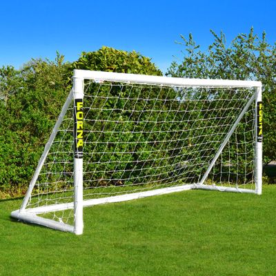 FORZA 8ft x 4ft Soccer Goal | Durable All Weather uPVC with Quick & Easy Assembly - Optional Target Sheet, Ball & Carry Bag - Perfect for Backyards and Clubs (Goal Only)
