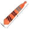 Orange Fabric with Black and Silver Accent Old Zone Neck Tie - 5'x4" (1 Pc.) - Perfect Outfit Add-Ons for Themed Celebrations view 4