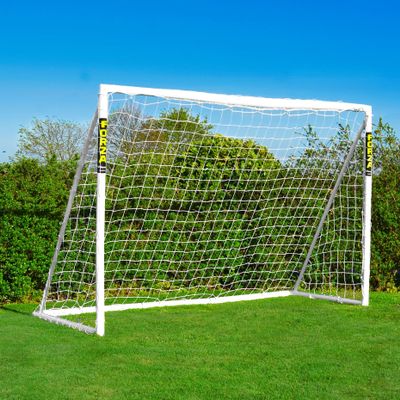 FORZA 10ft x 6.5ft Futsal Soccer Goal [3m x 2m] | Ultra-Durable & Weatherproof uPVC with Quick & Easy Assembly - Optional Ball, Target Sheet & Carry Bag (Goal Only)