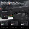 Votatu H1L-GR Shockproof Pistol Combo, 750 Lumen Green Laser Light for Pistol, Red Green for Handgun Picatinny Mount, Magnetic Rechargeable view 2