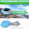 GoSports 44 Inch Heavy-Duty Winter Snow Tube with Premium Canvas Cover - Commercial Grade Sled - Retro view 3