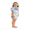 Hawaii Hangover Boy Aloha Luau Shirt in Flowering Koi Blue 4 Year Old view 4