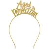 Amscan Over the Hill Aged to Perfection Metal Headband - 7.4" x 4.75" (6 Count) - Perfect Outfit Add-Ons for Themed Celebrations view 1