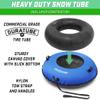 GoSports 44 Inch Heavy-Duty Winter Snow Tube with Premium Canvas Cover - Commercial Grade Sled - Blue view 2