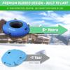 GoSports 44 Inch Heavy-Duty Winter Snow Tube with Premium Canvas Cover - Commercial Grade Sled - Blue view 4