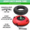 GoSports 44 Inch Heavy-Duty Winter Snow Tube with Premium Canvas Cover - Commercial Grade Sled - Red view 2