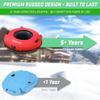 GoSports 44 Inch Heavy-Duty Winter Snow Tube with Premium Canvas Cover - Commercial Grade Sled - Red view 4