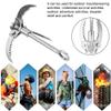 01 Grappling Hook, Durable Stainless Steel Grappling Hook Stainless Steel Material Sturdy for Wilderness Survival Activities for Outdoor Mountaineering Activities view 3