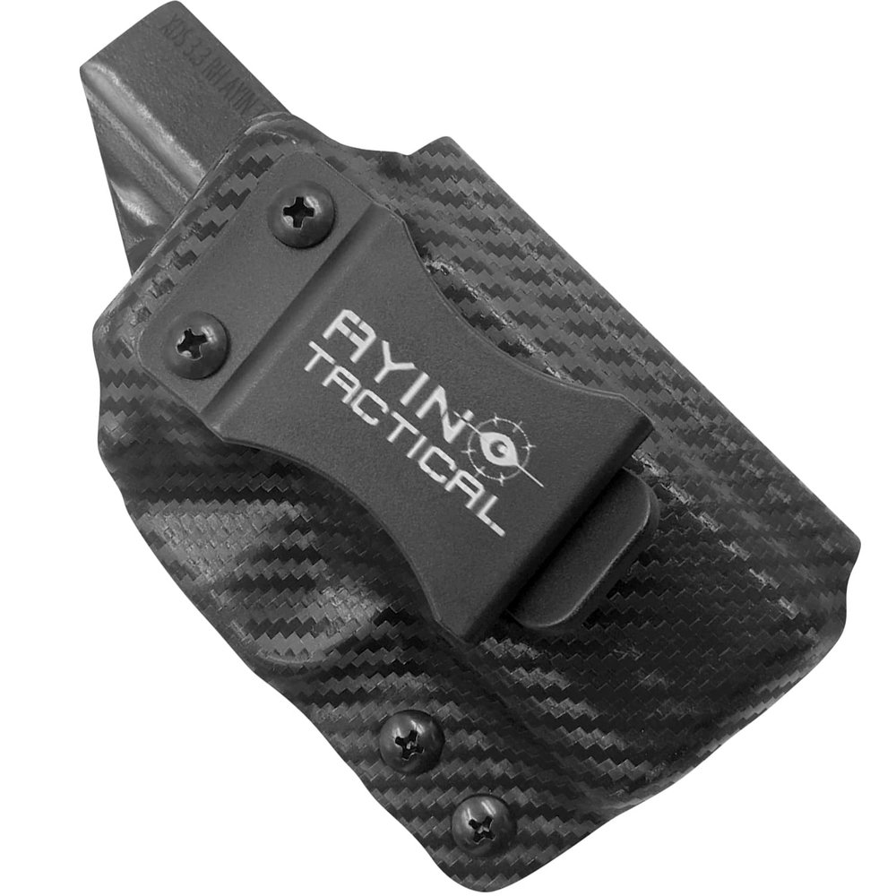 2 in 1 Holster for Springfield XDS 3.3 Mod. 2 Holster Concealed Carry IWB OWB Right-Handed Holster, Made in USA, Optics Cut, Positive Adjustable Retention