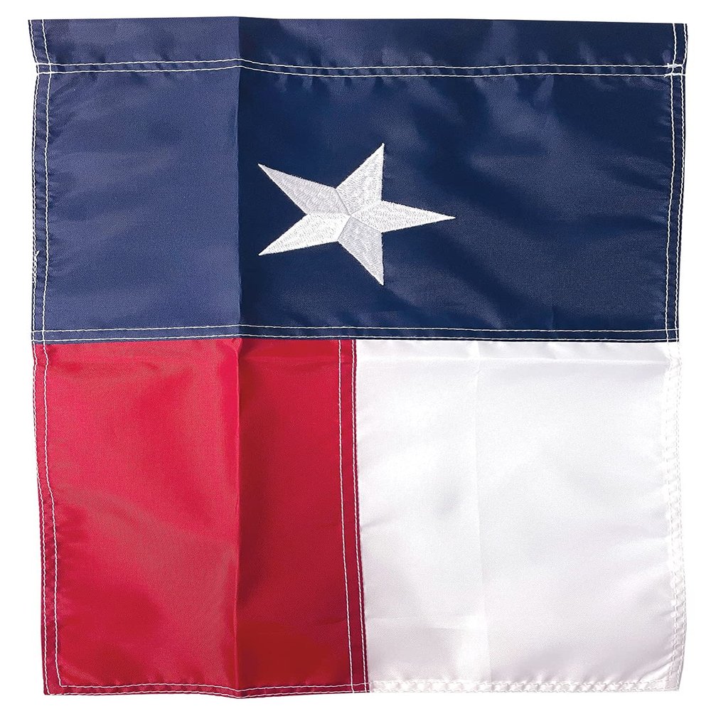 4 Less Co 12x18 Texas State Garden Flag Embroidered Nylon with Sleeve