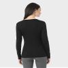 32 Degrees Heat Womens Ultra Soft Thermal Midweight Baselayer Scoop Top,Black,Small view 4