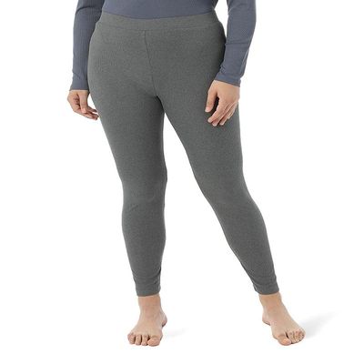 32 Degrees Heat Womens Ultra Soft Thermal Midweight Baselayer Legging Pant,Charcoal Heather,Small